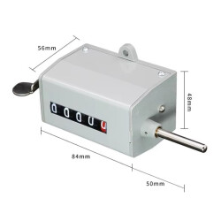 75-I 5 Digit Manual Mechanical Counter - 2