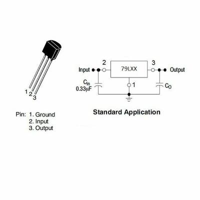 79L05 Voltage Regulator - TO92 - 2