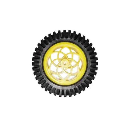 79mm Plastic Off-Road Wheel - Yellow Plastic Engine Compatible - 1