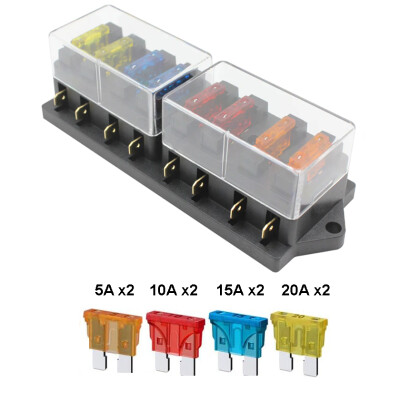 8 Channel Auto Blade Fuse Box - 1