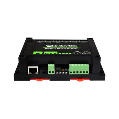 8 Channel Ethernet Relay Module - Modbus RTU/Modbus TCP Protocol - PoE Ethernet Port - 2