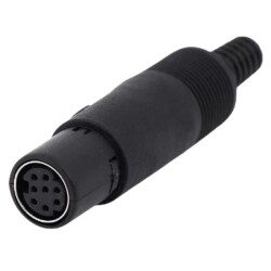 8 Pin Female Mini DIN Connector 