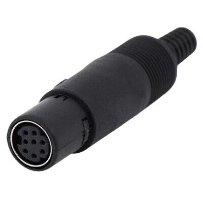 8 Pin Female Mini DIN Connector - 1