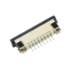 8 Pin SMD Flat Cable Slot 1mm Pin Pitch 