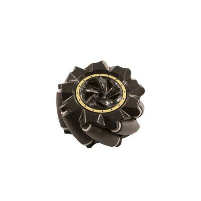 80mm Black Omni Mecanum Wheel - Left - 1