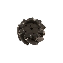 80mm Black Omni Mecanum Wheel - Left - 2