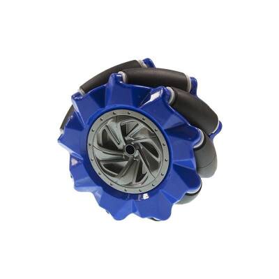 80mm Blue Omni Mecanum Wheel - Left - 1