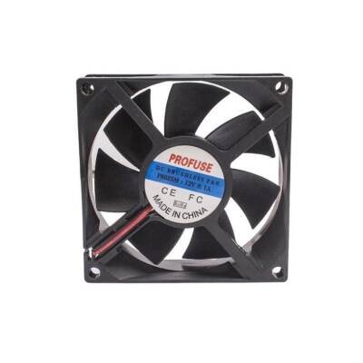 80x80x25mm 12V 0.10A Fan 2 Kablolu - 1