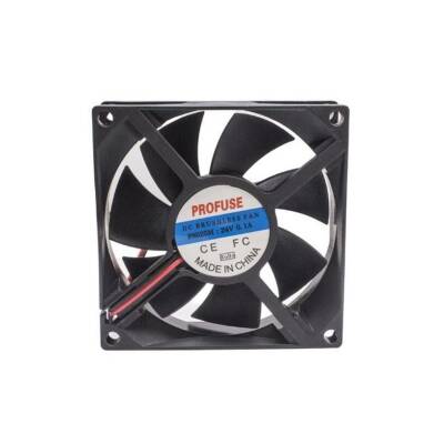 80x80x25mm 24V 0.10A Fan 2 Kablolu - 1