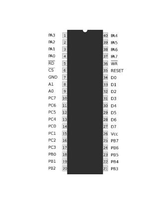 8255 DIP40 Integrated - 2