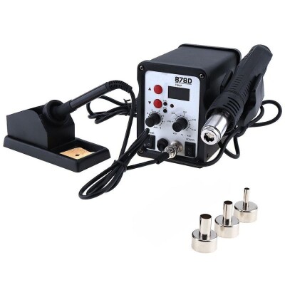 878D 2in1 Hot Air Blow Soldering Iron Soldering Station - 1