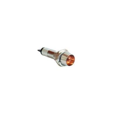 8mm 24V Metal Sinyal Lambası - Sarı - 1