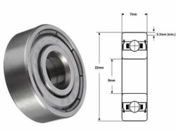 8mm Bearing 608zz - 3