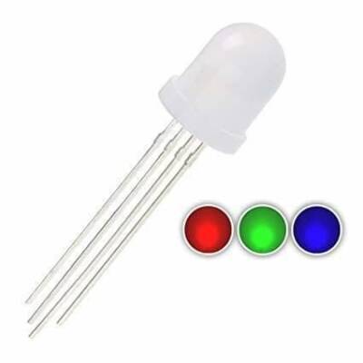 8mm RGB LED 4 Pin Common Anode - 1