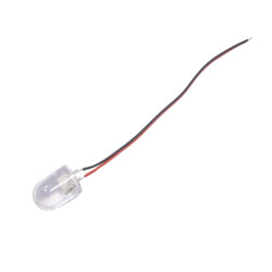 8mm White LED - Wired 