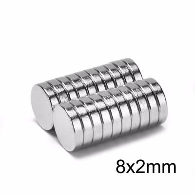 8X2mm Neodyum Güçlü Mıknatıs - Neodim Magnet - 1