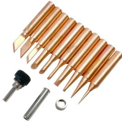 900M-T 10-Piece Soldering Iron Tip Set - Copper - 1