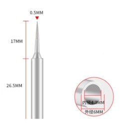 900M-T-I Soldering Iron Tip - Frosted - 2