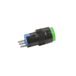 AB6-M 16mm 24V Green Spring Button - 2