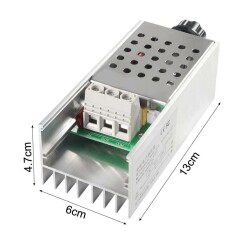 AC 220V 10000W Motor Dimmer Hız Kontrol Kartı - 4