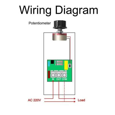 AC 220V 10000W Motor Dimmer Speed Control Card - 5