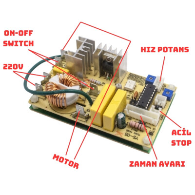 AC 220v 2A Timed Motor Speed ​​Control Module - 2