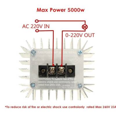 AC 220V 5000W Motor Dimmer Speed Control Card - 4