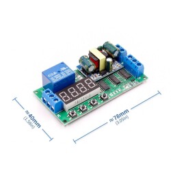 AC 220V Time Adjusted Relay Module PLC Compatible IO23B0 - 2