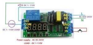 AC 220V Time Adjusted Relay Module PLC Compatible IO23B0 - 4