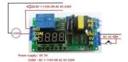 AC 220V Time Adjusted Relay Module PLC Compatible IO23B0 - 5