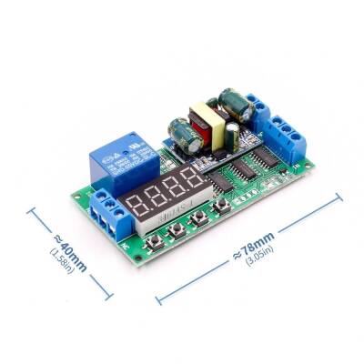 AC 220V Zaman Ayarlı Röle Modülü PLC Uyumlu IO23B0 - 2