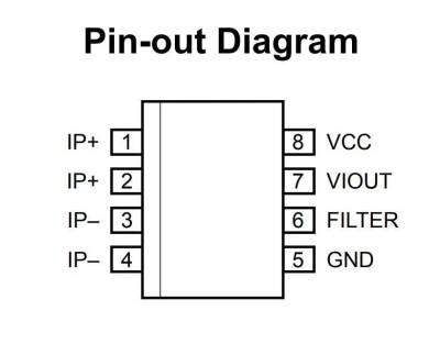 ACS714 5A SOIC-8 Smd Current Sensor Integrated - 2