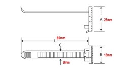 ACT-17 Adhesive Adjustable Cable Tie - 2