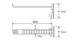 ACT-22 Adhesive Adjustable Cable Tie - 2