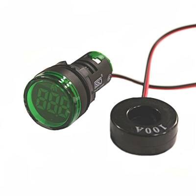 AD136-22DSA-Y 100A Ammeter - Green - 1