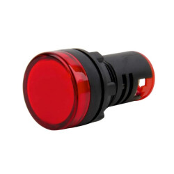 AD16-22DS 12-24V AC/DC Signal Lamp - Red 