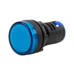 AD16-22DS 220-380V AC Signal Lamp - Blue 