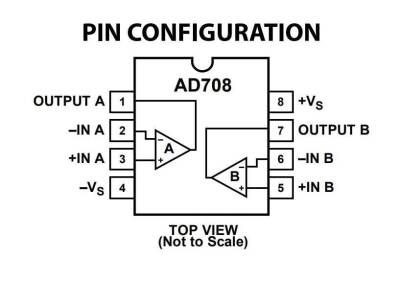 AD708JNZ DIP-8 30uV 4.5mA OpAmp Entegresi - 2