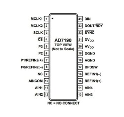 AD7190BRUZ TSSOP-24 SMD Analog Digital Converter Integrated - 2