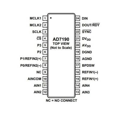 AD7190BRUZ TSSOP-24 SMD Analog Digital Converter Integrated - 2