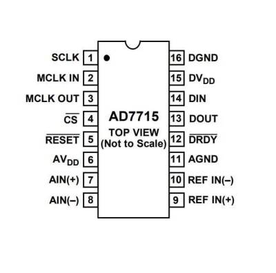 AD7715ANZ DIP-16 Analog Digital Converter IC - 2