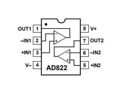 AD822A SOIC-8 Smd OpAmp Entegresi - 2