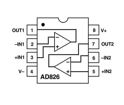 AD826ARZ SOIC-8 Smd Op-Amp Entegresi - 2