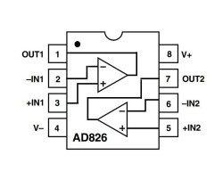 AD826ARZ SOIC-8 Smd Op-Amp Integrated - 2