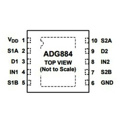 ADG884BRMZ MSOP-10 Smd Switch Entegresi - 2