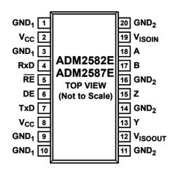 ADM2587EBRWZ SOIC-20 Smd Digital Isolator IC - 2