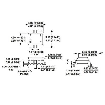 ADM485ARZ SOIC-8 Smd RS Seri Protokol Entegresi - 3