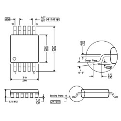 ADS1015IDGSR VSSOP-10 Analog Digital Converter IC - 3