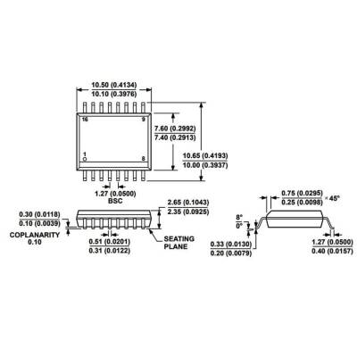 ADUM1311ARWZ-RL SOIC-16 3 Channel Isolator Integrated - 3