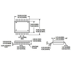 ADUM1401BRWZ SOIC-16 4 Channel Isolator IC - 3